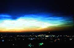 Noctilucent clouds above Krasnoyarsk - our regional center