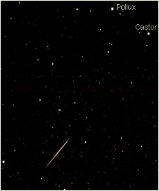 Метеор Геминид 14.12.99 Фото Doug Murray